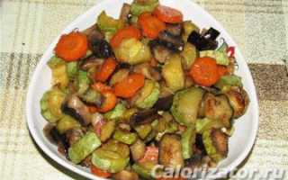 Овощное рагу с кабачками калории