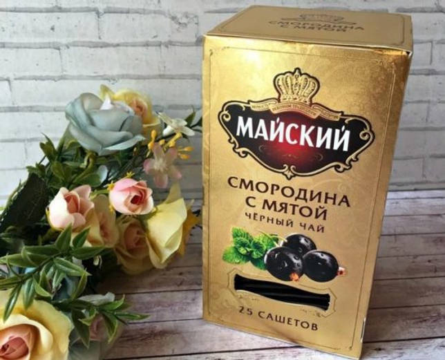 майский чай смородина и мята