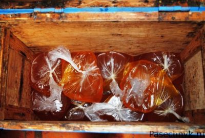 пакеты с сахарным сиропом